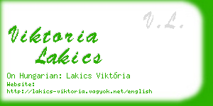 viktoria lakics business card